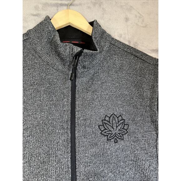 OGIO Full Zip Grit Fleece Vest XL Diesel Heather Gray OG730 Rugged Texture Logo - Picture 2 of 9